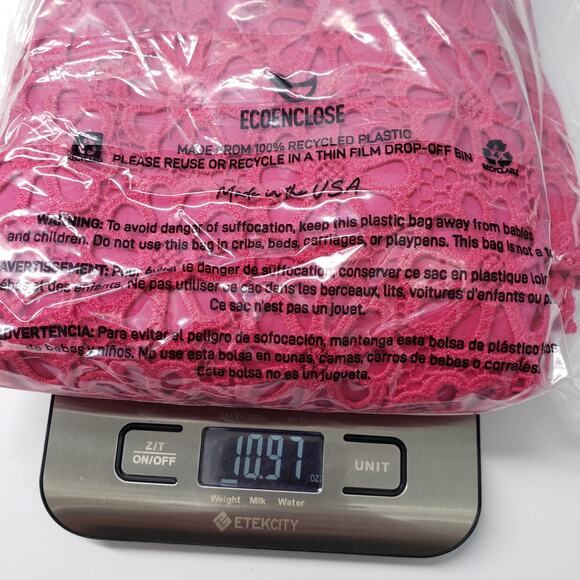 Talbots Skirt Womens 8 Petite Pink Lace Floral Knee Length Spring Preppy Easter - Picture 10 of 10